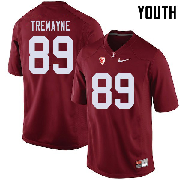 Youth #89 Brycen Tremayne Stanford Cardinal College Football Jerseys Sale-Cardinal